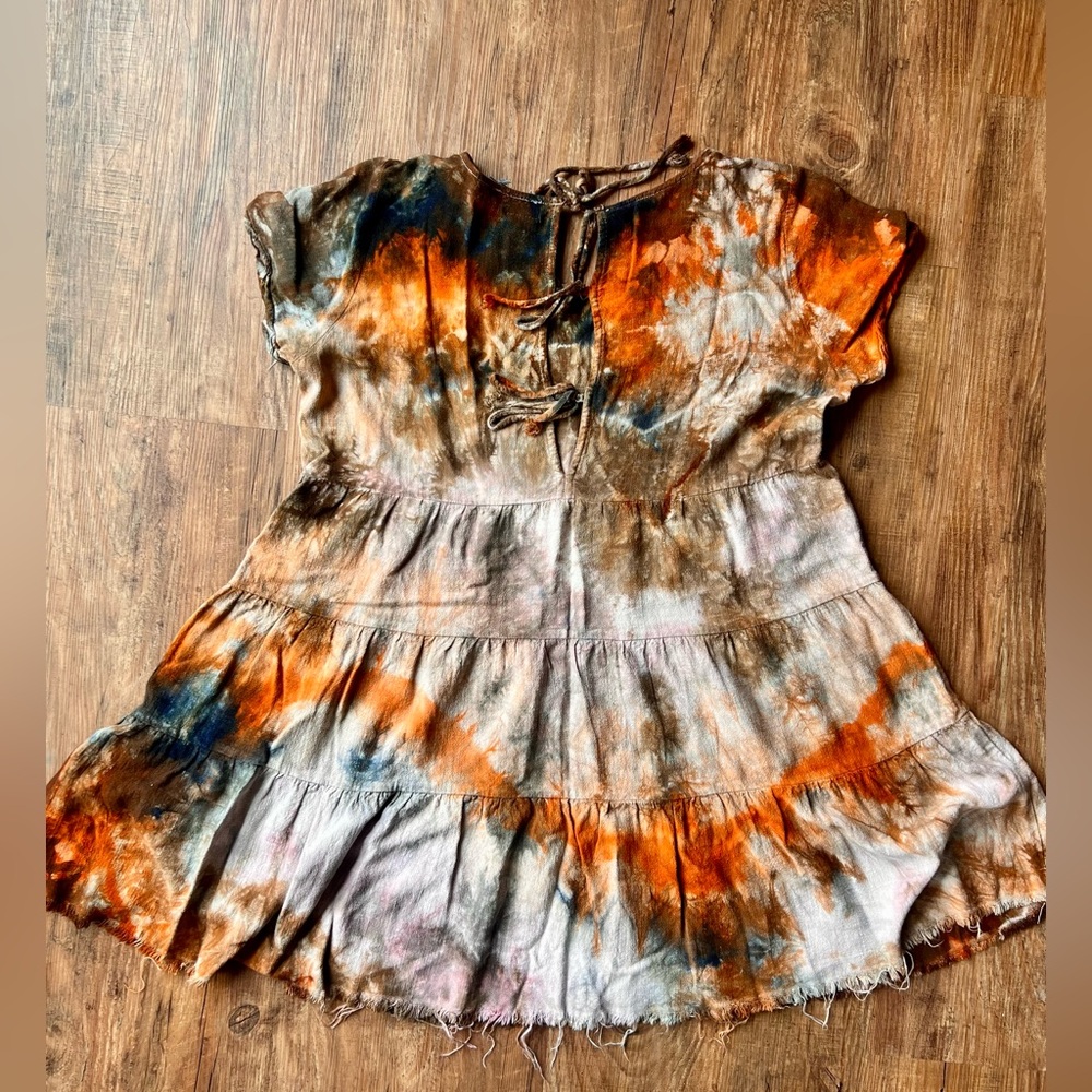 Rough & Tumble Vintage Tiered Mini Dress - Picture 2 of 2